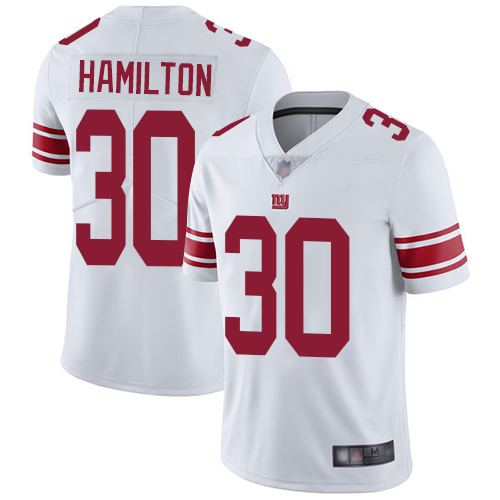 Men New York Giants 30 Antonio Hamilton White Vapor Untouchable Limited Player Football NFL Jersey